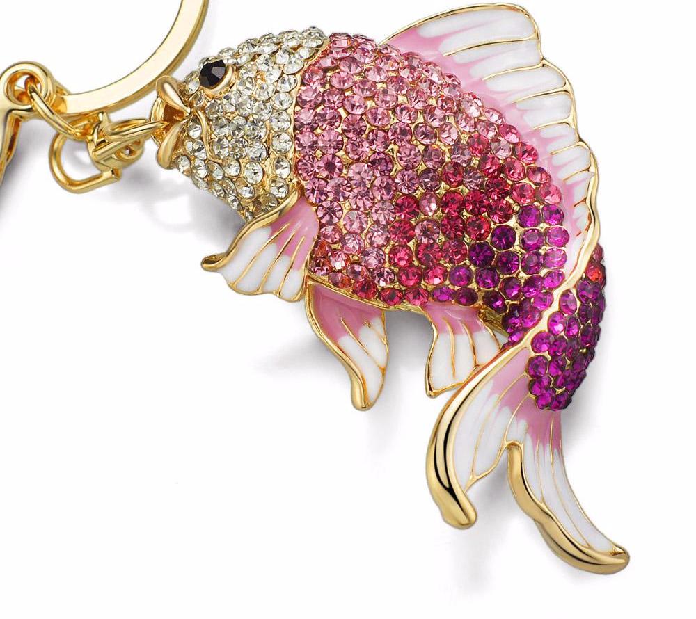 Goldfish Crystal Key Chain